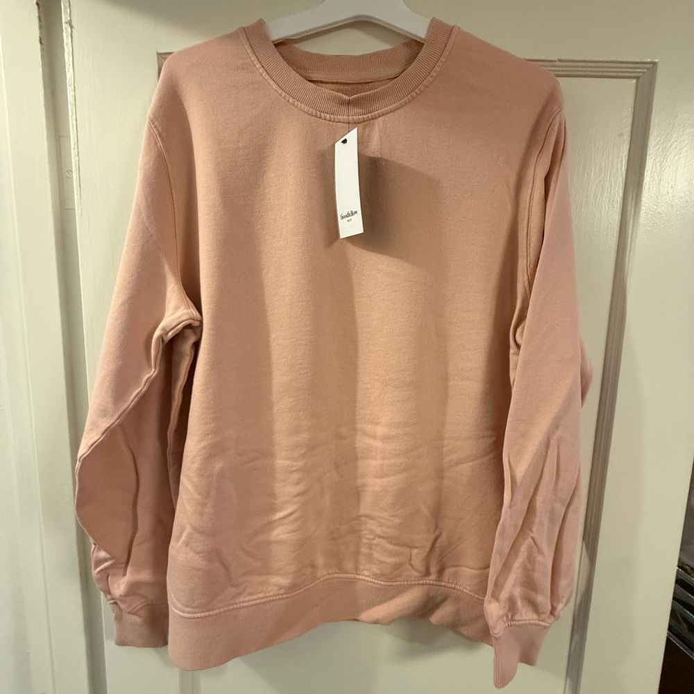 Goodfellow Pink Crewneck Sweatshirt Lg NWT
